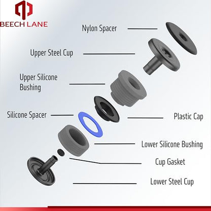 Beech Lane Silicone Body Mount Kit for 2008-2016 Ford F-250 / F-350 Crew Cab, Top Grade Silicone Mounts Improve Bumpy Ride, Durable Components Outlast Your Truck (Crew Cab) - style: Crew Cab
