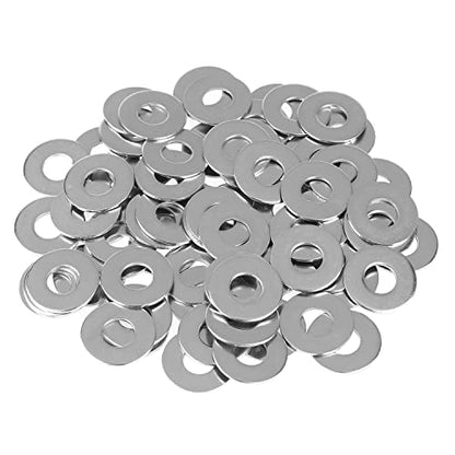 HELIFOUNER 50 Pieces M10x25x1.5mm Fender Washers, 304 Stainless Steel Large Fender Washers, Inner Diameter 10mm, Outer Diameter 25mm, Thickness 1.5mm - size: M10x25x1.5mm