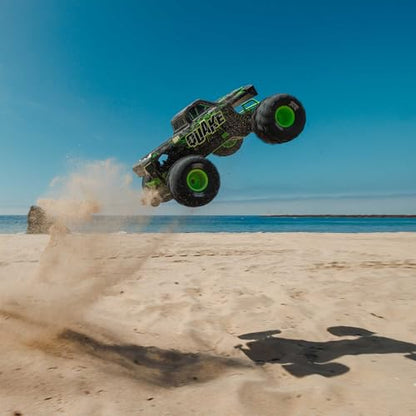 ARRMA RC Truck1/10 Quake 223S 2WD RTR (Battery and Charger Not Included) Brushless Monster Truck, Green, ARA3537T2 - color: Green