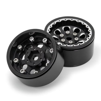 Parts For Axial For SCX10 D90 CC01 1/10 Aluminum Alloy 1.9 Inch Beadlock Wheel Rim Hubs RC Crawler Car Truck Model Upgrade Parts