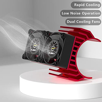 GLOBACT VXL-3S ESC Motor Cooling Fan for 1/10 Slash/Rustler/Stampede 4×4 - size: Red