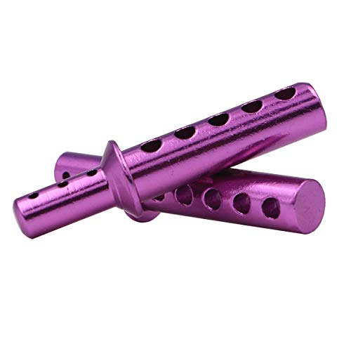 4PCS Aluminum Body Post Upgrade Parts mounts of 08047 Compatible with RC 1/10 Redcat Volcano EPX/Pro S30 Replacement (Purple) - color: Purple
