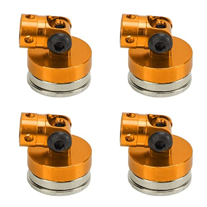 RC 1/8 1/10 Magnetic Body Post, Remote Control Car Shell Column, Lightweight Aluminum Alloy Body Post Bracket for SCX10 (Orange) - color: Orange