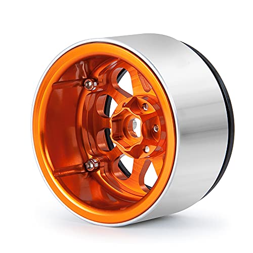 4PCS Aluminum Alloy 2.2 Inch RC Beadlock Wheels Rims 35mm for AXIAL Wraith RR10 TRX4 1/10th RC Crawler Truck Car