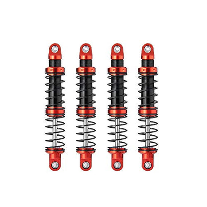 Que-T 4pcs Metal Shock Absorber Damper for 1/10 RC Crawler Car SCX10 D90 TRX4 TRX6 (85mm) - size: 85mm