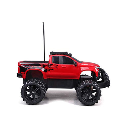 Maisto Tech R/C 1:16 Scale 2.4 GHz Off Road 2019 Chevrolet Silverado, Red