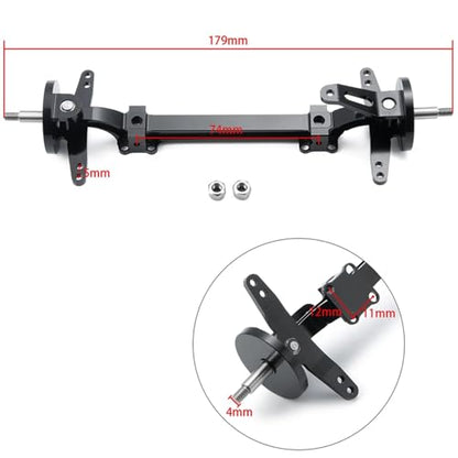 Rc Connecting Rod Compatible with Tamiya for LMT 4WD 1/14 RC Truck Tractor Car Front Axle Steering Assembly Metal Link Pole Linkage Rod Upgrade Parts