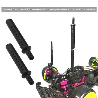 The Lord of the Tools 8PCS RC Body Post Extension Compatible with RC HSP 1/10 Model Car RC Car Body Post Replacement Parts Plastic, Black