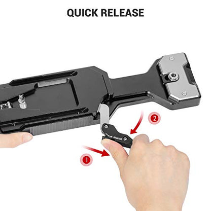 SMALLRIG Universal Quick Release Tripod Adapter Plate for Sony VCT-14 | Safety Locking System