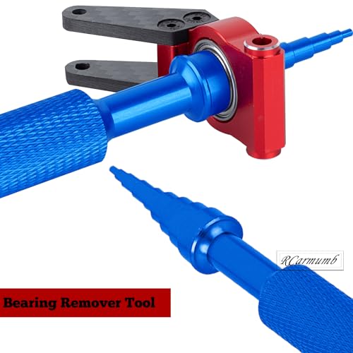 RC Tool Kit 1.5/2.0/2.5/3.0mm Hex,4.0/5.5/7.0/8.0mm Nut Driver,17mm Wheel Hex,Shock Plier,Bearing Tool,Screwdriver Set for 1/10 Trx4 Slash 4X4 BL-2S SCX10 III,SENTON L0S1 1/8,1/6 Trx6,Blue - color: Navy Blue(1set)