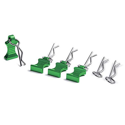 RC Car Body Clips Pins with Pull Taps for 1/8th 1/10th 1/12th RC Model Car (Green) - color: Green