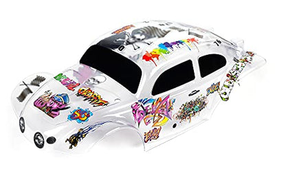 SummitLink Custom Body Clear Unpainted with Stickers Compatible for 1/10 Scale RC Car or Truck (Truck not Included) STB-C-01