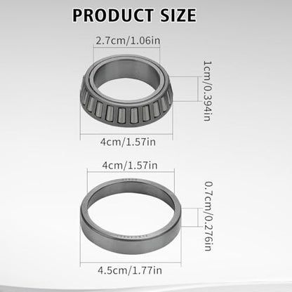 Tapered Roller Bearing Cone and Cup Set for Talaria Sting MX3 MX4 MX4 EVO/EXPEX, Chrome Steel Taper Bearing Set Bowl Set Conical Bearing for Taparia