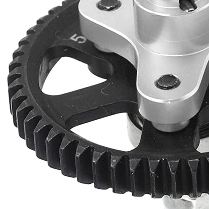 Aluminum Steel Differential Slipper Clutch, Slipper Clutch Assembly, 54T Aluminum Steel Differential Gear Slippers Clutches, for Traxxas Slash, Rustie 4x4 1/10 RC Car (Silver) - color: Silver
