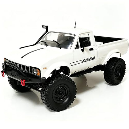 RC Crawler 1/16 4x4 Remote Control Offroad Pickup Truck for Adults - color: White