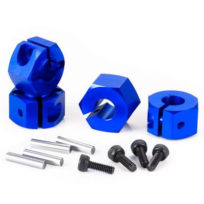 Wheel Hex Hub 12mm for Tra-xxas 1:16 Mini Maxx 4WD XRT VXL-3S Monster | Truck Upgrades Blue Aluminum 7075 Alloy Adapters - color: Blue