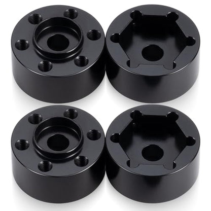 4Pcs RC Aluminum Wheel Hex Hub 15mm Offset Extension Hex Drive Adapter for 1.9/2.2inch Beadlock Wheel Rim Compatible with Axial SCX10 90046 Redcat TRX4 Gen7 D90 CC01 1/10 RC Crawler