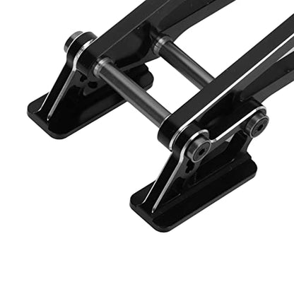 Aluminum Alloy RC Rear Wing Mount Set, 1/8 RC Car Spare Part for Arrma Kraton Typhon RC Car(Black)