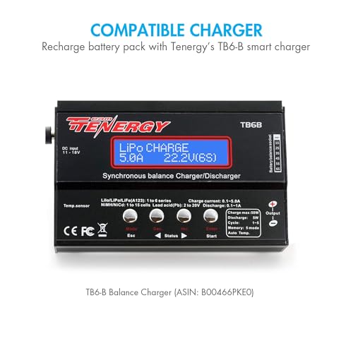 Tenergy 2 Pack 6V 1600mAh Rechargeable Side by Side Hump Battery Pack, NiMH Receiver Battery Pack with Hitec Connector for RC Trucks, RC Cars, and RC Hobby Electronics - size: 2 Pack