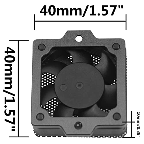 ShareGoo XL-5 HV ESC Cooling Fan Heatsink Compatible with Traxxas XL-5HV ESC TRX4 TRX6 1/10 RC Car (Black)