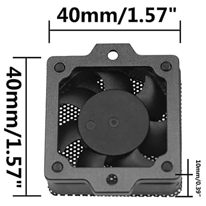 ShareGoo XL-5 HV ESC Cooling Fan Heatsink Compatible with Traxxas XL-5HV ESC TRX4 TRX6 1/10 RC Car (Black)