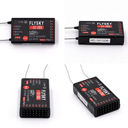 Flysky FS-SR8 Receiver, 2.4GHz 8 Channel Remote Control Receiver Compatible with Flysky FS-ST8 RC Transmitter for RC Cars, Boats and Helicopters (FS-SR8 Receiver) - style: FS-SR8 Receiver