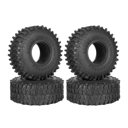 1.55 inch Tires Rubber Tyres for 1:10 RC Crawler Car D90 TF2 Tamiya CC01 LC70 MST JIMNY 90069 (95mm, C) - color: 95mm, C