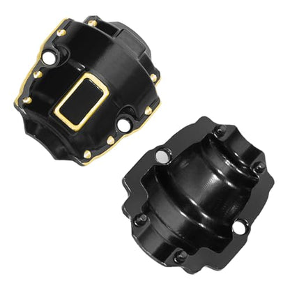 LRFHL Black Coating Brass Diff Covers for 1/32 Redcat Ascent-32 RC Car Upgrade - color: Brass Diff Covers
