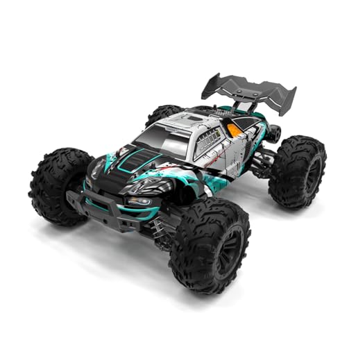 TOUCAN RC HOBBY 2.4GHz RC Off Road Vehicle Q117 1/16 Remote Control High Speed 4WD Car 70km/h RTR Brushless Motor 35A ESC LED Lights Battery for Adult - color: Green
