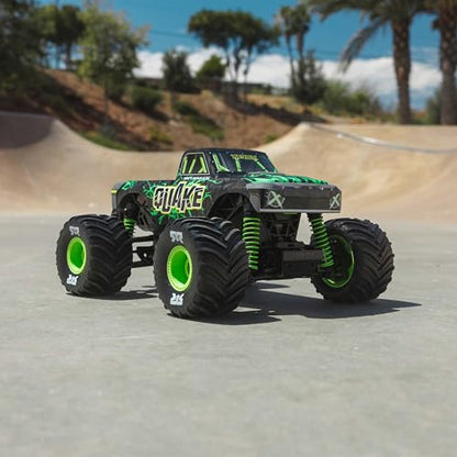 ARRMA 1/16 Quake GROM 4X4 RTR Brushed Monster Truck, Green | RC Truck, Battery & Charger Included, ARA2137T2 - color: Green