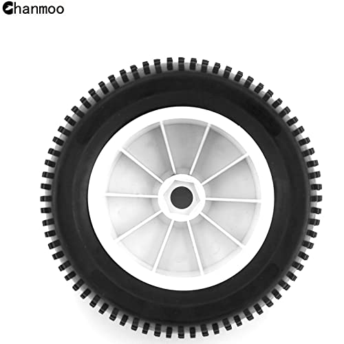 1/8 RC Off Road Racing Truck Tires And Wheels 17mm Hex Rubber Buggy Tyres OD 140mm For 1:8 Scale Monster Truck Car Arrma Typhon 6S Talion 4WD HPI HSP BAZOOKA CAMPER Kyosho TRAXXAS 4PCS (White) - color: White
