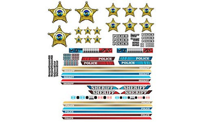 RC Car Truck Decals Stickers - Sheriff - Choose from 2 Set Styles 1/10 1/8 Scale (Modern Style Set) - color: Modern Style Set