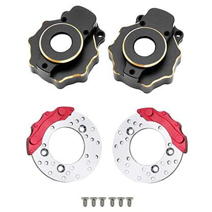 Brass Counter Weight Axle Housing Black Coating TRX4 Portal Axle Housing for 1/10 RC Crawler TRX6 TRX4 Bronco Defender Upgrade (D) - color: D