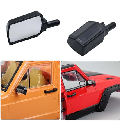 RC Crawler Body Shell Upgrade Part for 1/10 RC Crawler TRX4 SCX10 90046 AT4 Redcat GEN 8 Scout II (Side Mirrors Set,Black) - color: Side Mirrors Set,black