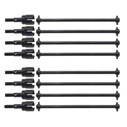 for HSP 94111 94108 94170 8Pcs Steel Dogbone Drive Shaft & Wheel Axle Replacement 08029 02033 For1/10 RC Car Parts,Black RC Car Repair Kit
