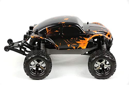 SummitLink Custom Body Muddy Orange Over Black Compatible for 1/10 Scale RC Car or Truck (Truck not Included) STB-BR-02