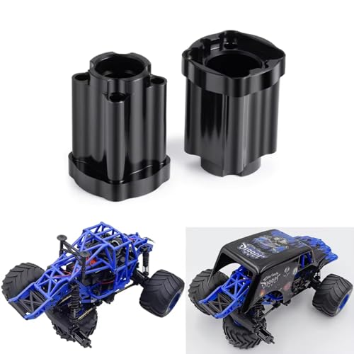 RC Repairs Models For Mini For LMT 4X4 1/18 2Pcs Metal Alloy Rear Axle Cup Fix Mount Brushed Monster Truck RTR Upgrade Parts