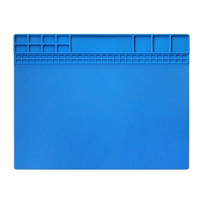 Handook Silicone Soldering Mat, Repair Mat, 16 x 12 Inch, Blue | Heat Resistant 932°F, For Cellphone, Computer, PCB Board, Watch, Electronic Repair Mat, For Soldering Station Iron Gun - color: Blue