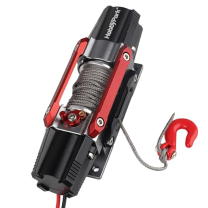 Hobbypark 1/10 RC Crawler Winch with Dual Motor Powerful for Axial SCX10 Traxxas TRX4 Redcat Gen 8 Gen7 RC4WD D90 RC Rock Climbing Car