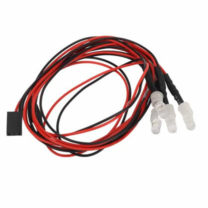 RC LED Lights Kit Durable and Bright 5PCS 7.4V 5mm 2 Blue 2 Green LEDs Silicone Wire for RC Car Parts Hsp