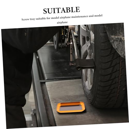Zerodeko RC Screw Tray Aluminum Alloy Tool for Model Repair Metal Parts Organizer Compatible RC Cars and Drones Sturdy Storage Bowl for Screws and Nuts