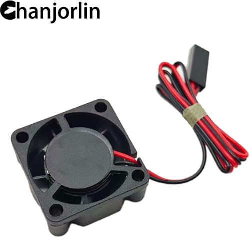2Pack RC Car Motor Cooling Fan 25mm 30mm 40mm 50mm High Speed Heatsink 28000RPM ESC Fans for 1/8 1/7 1/10 1/12 Scale Truck Off Road Crawler Car Boat 540 550 Brushless Brushed Motors (25mm) - size: 25mm