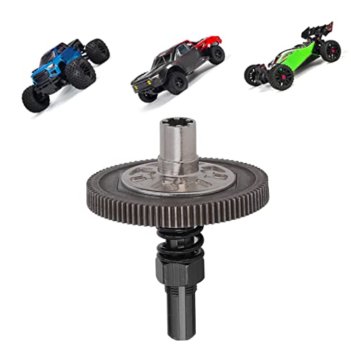 RC Car Differential Gear Set, Durable Metal Upgrade Parts High-Performance Slipper Assembly for 1/10 Scale Off-Road Racers and RC Hobbyists - color: Black