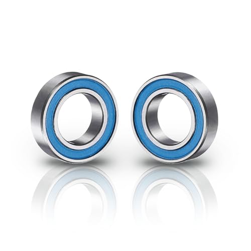 uxcell 4 Pcs MR148-2RS Deep Groove Micro Bearing, 8x14x4mm Double Rubber Sealed Chrome Steel Small Bearings (ABEC5, Z4 Low Noise) - size: MR148-2RS