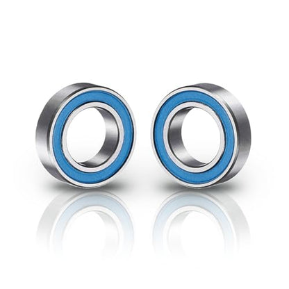 uxcell 4 Pcs MR148-2RS Deep Groove Micro Bearing, 8x14x4mm Double Rubber Sealed Chrome Steel Small Bearings (ABEC5, Z4 Low Noise) - size: MR148-2RS