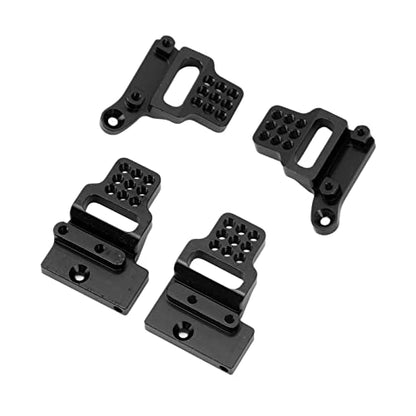 RC Car Shock Mount Aluminum Alloy RC Shock Towers Mount for 1/18 RC Crawler Car Upgrades Parts (Black) - color: Black