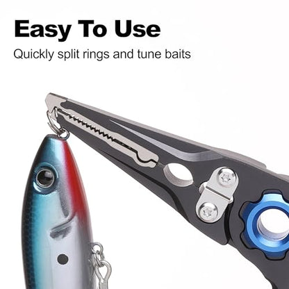 7.5” Fishing Pliers, Fishing Tool For Anglers, CNC Machined, Silver