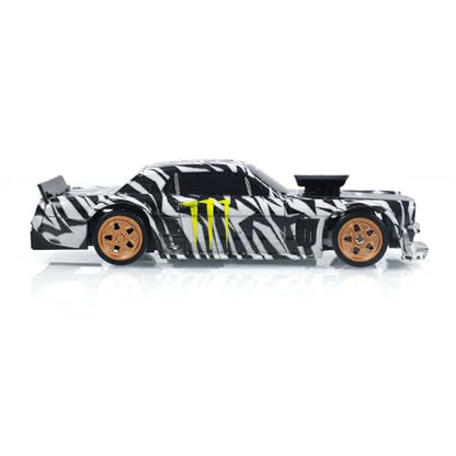1/43 Scale RC Drift Race Car Gyro 4WD Ready to Go Mini Remote Control Car High Speed Model Ready to Run Built-in Gyro(Zebra Print), for Ages 14+