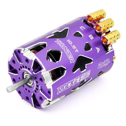 Surpass Hobby 10.5T Brushless Motor Thunder Power 540 Drift Sensored Motor for 1/10th RC Car (Purple 10.5T) - style: Thunder-Drift-Purple 10.5T