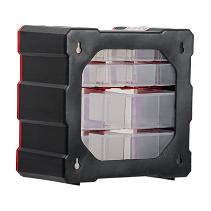 Small Parts Organizer - 12 Removeable Bin Drawers - Tool Box for Storing Hardware and Garage Organization - For Screws, Bolts, Legos, Arts and Crafts - 10” x 10” x 6” - BX08-4024 - style: 12 Drawers
